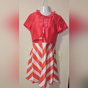 Danny & Nicole Coral Two Piece Dress Set
